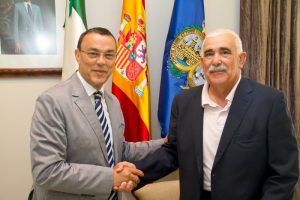 Ignacio Caraballo y Ramón Ruiz durante el encuentro de colaboración.