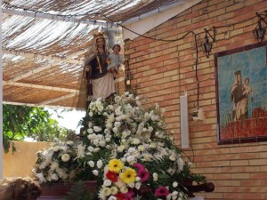 La Virgen del Carmen, en Mazagón.