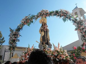 Procesión de la Virgen del Carmen en Punta Umbría. 