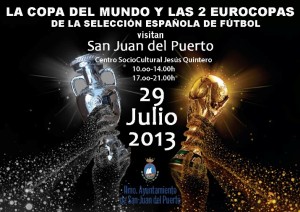 Cartel anunciador Copa del Mundo y Eurocopa