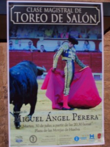 Cartel de la Clase Magistral de Miguel Ángel Perera.