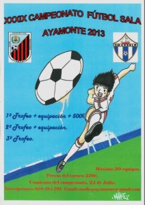 Cartel del Campeonato de Fútbol Sala de Ayamonte