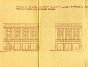 Proyecto original de la 'Cas de Renta'