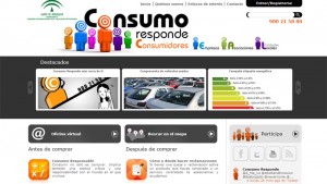 Home de la web Consumo Responde.