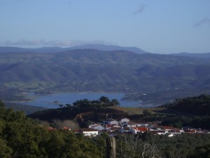 Vista panorámica del municipio onubense de Corteconcepción.