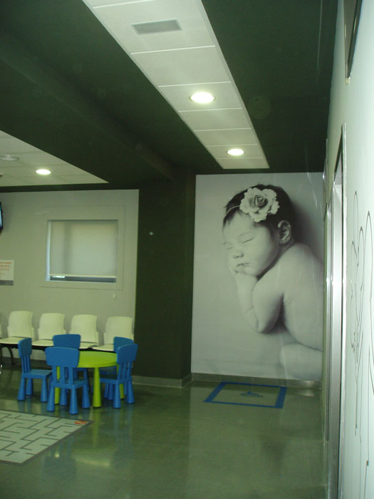 Sala de espera de Pediatría.