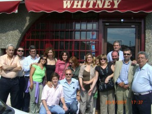 Enrique, junto a otros compañeros de profesión en el año 2007.