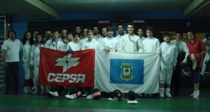 Componentes del Club de Esgrima Cepsa Huelva