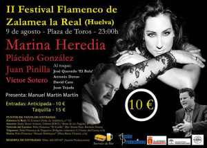 Cartel del festival flamenco.