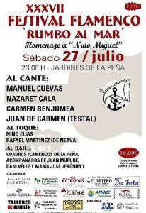 Cartel anunciador del Festival Rumbo al Mar. 