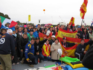 Los onubenses no se han perdido casi ninguna de las Jornadas Mundiales celebradas.