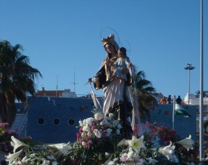 La Virgen del Carmen tiene muchos devotos en Huelva. 