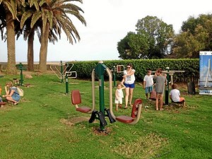 Este parque biosaludable está ubicado en la playa de Isla Canela.