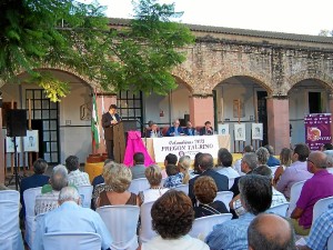 Bernando Romero fue el encargado de pregonar las fiestas taurinas.