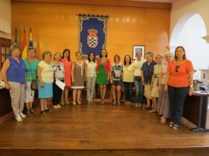 Un momento del encuentro de la mujer celebrado en Moguer.