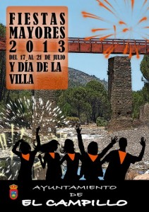 Cartel de las Fiestas Mayores de El Campillo 2013.