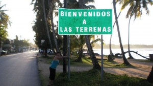 Entrada a la zona de Las Terrenas. 