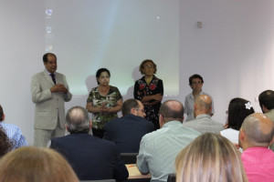 Manuela de Paz, junto a Yolanda Pelayo y María de la O Barroso.