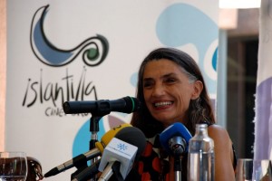 Ángela Molina durante su presencia en el Festival Islantilla Cineforum.