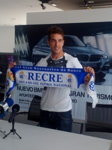 Álvaro Antón durante la presentación