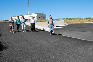 Momento de la recepción de las obras del Punto Limpio.