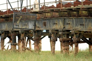 Estado actual de la estructura del viaducto del Muelle de Tharsis. Fotografía: Antonio L. Andivia.