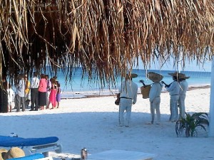 Boda con mariachis en Tulum.