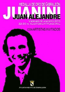 Cartel de la Medalla de Oro a Juanini.