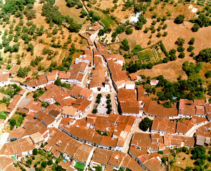 Vista aérea de Cortelazor. / Foto: Guía Patrimonio Andaluz.