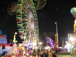 La zona de las atracciones es una de las mas frecuentadas de las Colombinas