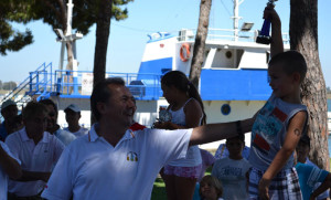 Imagen de la entrega de premios del Concurso de Pesca del año pasado.