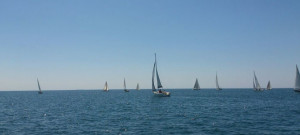 Los participantes en la Regata La Farola tuvieron un excelente día de navegación.