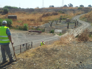 Inicio de los trabajos en la Fuente de la Lobera.