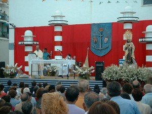 José García Muñoz, en las fiestas del Carmen de Punta Umbría.