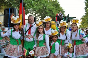 La cerveza alemana, también fue protagonista en el desfile