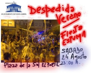 La fiesta comenzará a las 23:00 horas del sábado 24 de agosto.