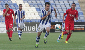 Jorge Larena vio dos amarillas en apenas un minuto y fue expulsado. / Foto: Josele Ruiz.