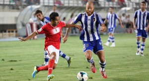 Lo normal es que Morcillo regrese al centro de la defensa en el partido ante el Sporting. / Foto: La Verdad de Murcia.