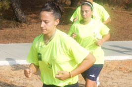 Andreita, como la llaman el resto de sus compañeras, de nuevo con al selección.