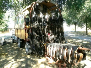 Estos peregrinos llegaron al Rocío el pasado nueve de agosto.