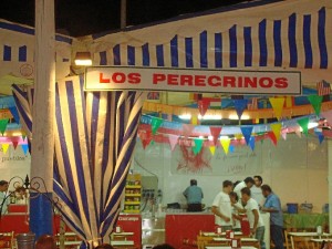 Imagen de la caseta 'Los Peregrinos', en Colombinas. 