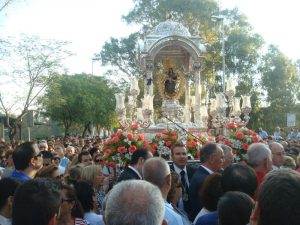 Bajada de la Virgen del pasado mes de julio.