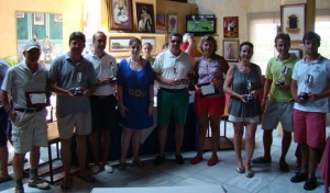 Vencedores del Memorial José Hernández, que ha celebrado su décimo aniversario en Islantilla.