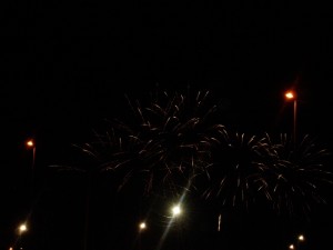 Huelva clausuró las Colombinas 2013 con los tradicionales fuegos artificiales.