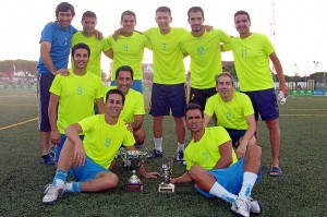 La Quinta del Negro, campeón de la Liga de Fútbol 7 en Mazagón.