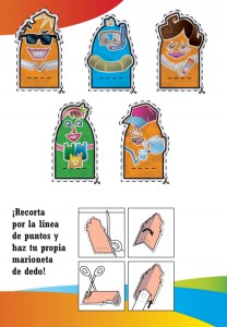 Los recortables con los que enseñar a los niños estas medidas para evitar posibles riesgos.