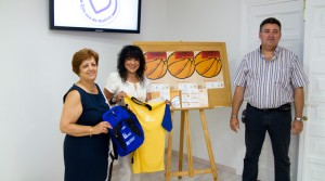 Un momento de la presentación en la Diputación del I Campus Enrique Benítez de Baloncesto.