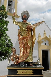 La procesión de San Bartolomé se celebra este sábado 24 de agosto. / Foto: Ayuntamiento de San Bartolomé.