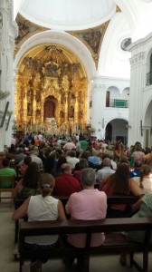 Aspecto de la Ermita del Rocío, este fin de semana. 