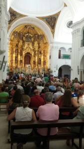 Aspecto de la Ermita del Rocío, este fin de semana.